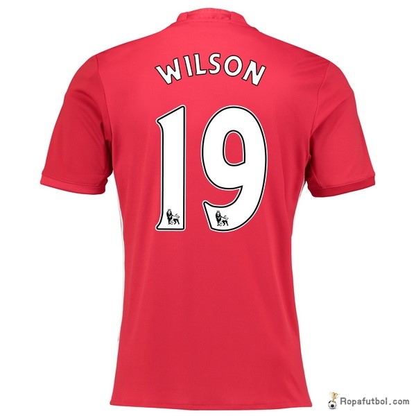 Camiseta Manchester United Replica Primera Ropa Wilson 2016/17 Rojo